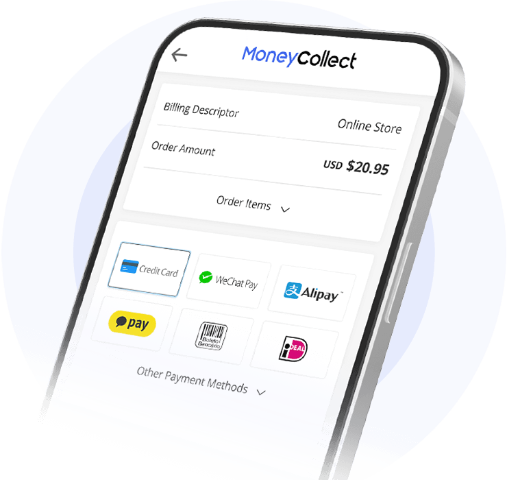 MoneyCollect payment page